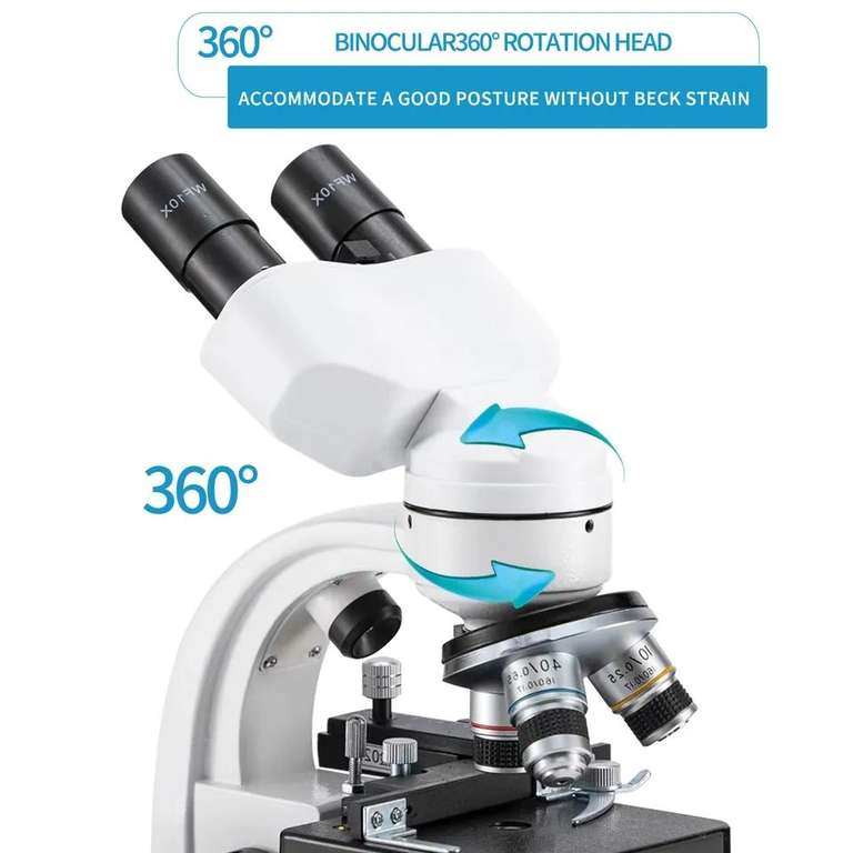 Microscopio óptico binocular