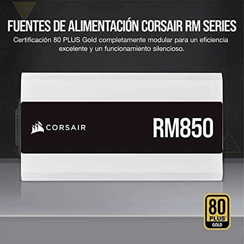 Corsair RM850 850W 80 Plus Gold Modular - Fuente de alimentación Blanca