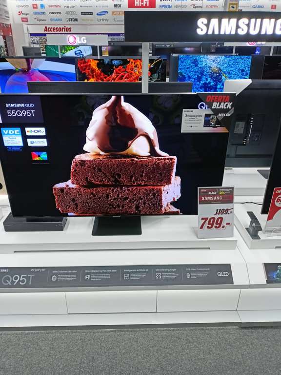 TV QLED 139,7 cm (55") Samsung Q55Q95T, 4K UHD, Smart TV