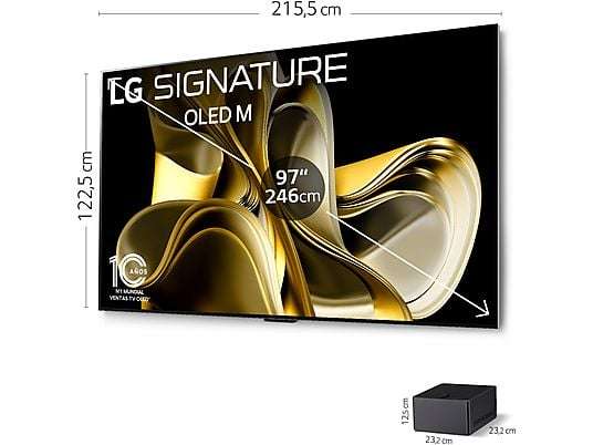 TV OLED EVO 97" LG OLED97M39LA , SIGNATURE 4K M3 Inalámbrico con Smart TV webOS23