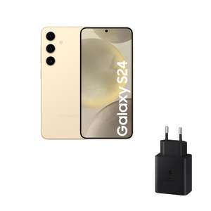SAMSUNG Galaxy S24 y Cargador 45W, 8 GB RAM, 256 GB Almacenamiento, Amarillo Amber (+ Tarjeta regalo 200€ en Amazon)