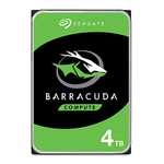 Seagate BarraCuda, 4 TB, Disco duro interno, HDD, 3,5", SATA 6 GB/s, 5400 RPM, caché de 256 MB