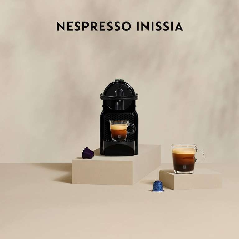 Krups Nespresso Inissia Cafetera de Cápsulas 19 Bares Blanca
