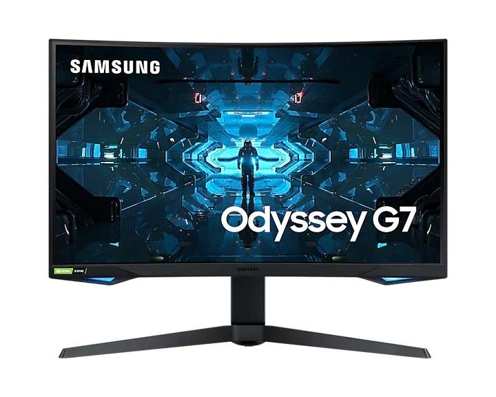 Monitor Gaming Odyssey G7 WQHD 27" con curvatura 1000R, 240Hz y 1ms.