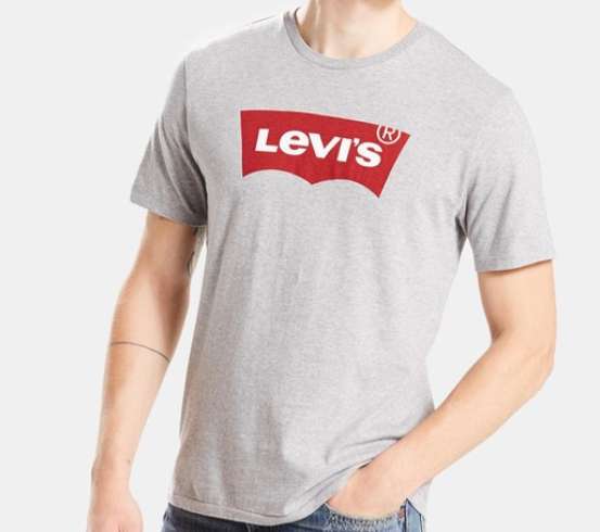 Camiseta de hombre levi's gris de manga corta