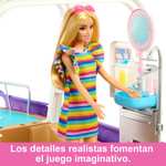 Barbie Dream Boat Barco de Juguete para muñecas con Accesorios, Regalo +3 años (Mattel HJV37)