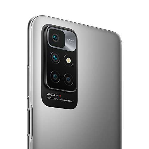 Xiaomi Redmi 10 2022 - Smartphone 4+128GB, 6,5” FHD+ 90Hz DotDisplay, MediaTek Helio G88, 50MP AI quad Camera, 5000mAh, Carbon Gray