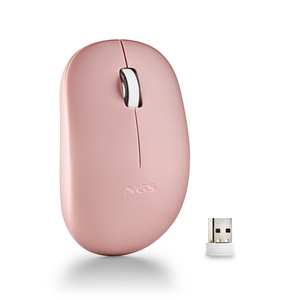 NGS Fog Pro Pink - Ratón Inalámbrico Óptico Silencioso