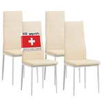 Albatros Milano:Set de 4 sillas de Comedor, Beige(17,49€ unidad) también rojo y marrón mismo precio
