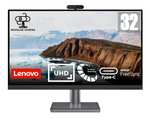 Lenovo L32p-30 - Monitor Gaming de 31.5" (4K UHD, IPS, 60Hz, 4 ms, HDMI+DP+USB-C, Cable USB-C a USB-C, FreeSync,