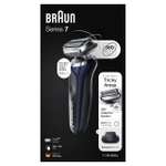 Braun Series 7 Afeitadora Eléctrica Hombre,Máquina de Afeitar Barba con Recortadora de Precisión EasyClick, 360°Flex,Uso en Seco y en Mojado
