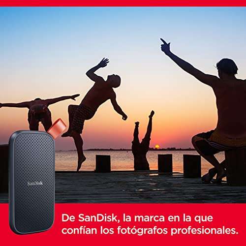 SanDisk 1TB Portable SSD external SSD USB 3.2 Gen 2 up to 520 MB/s read speeds