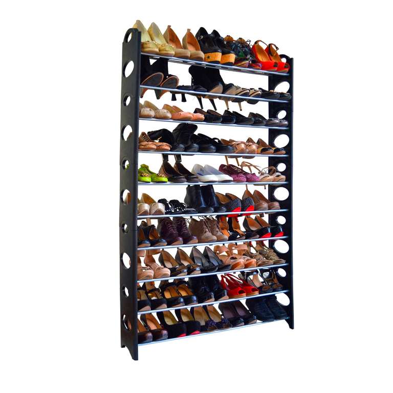 GREATOOL Zapatero organizador de zapatos hasta 50 pares, Tamaño: 90x20x115cm