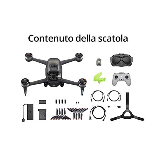 DJI FPV Combo Care Refresh Auto-activated- Drone, Quadcopter, OcuSync 3.0 HD Transmisión, 4k, Súper Gran Angular de 150° [REACO]