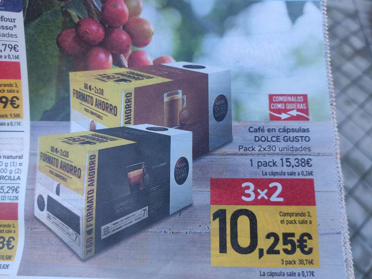 3x2 cápsulas dolce gusto. » Chollometro