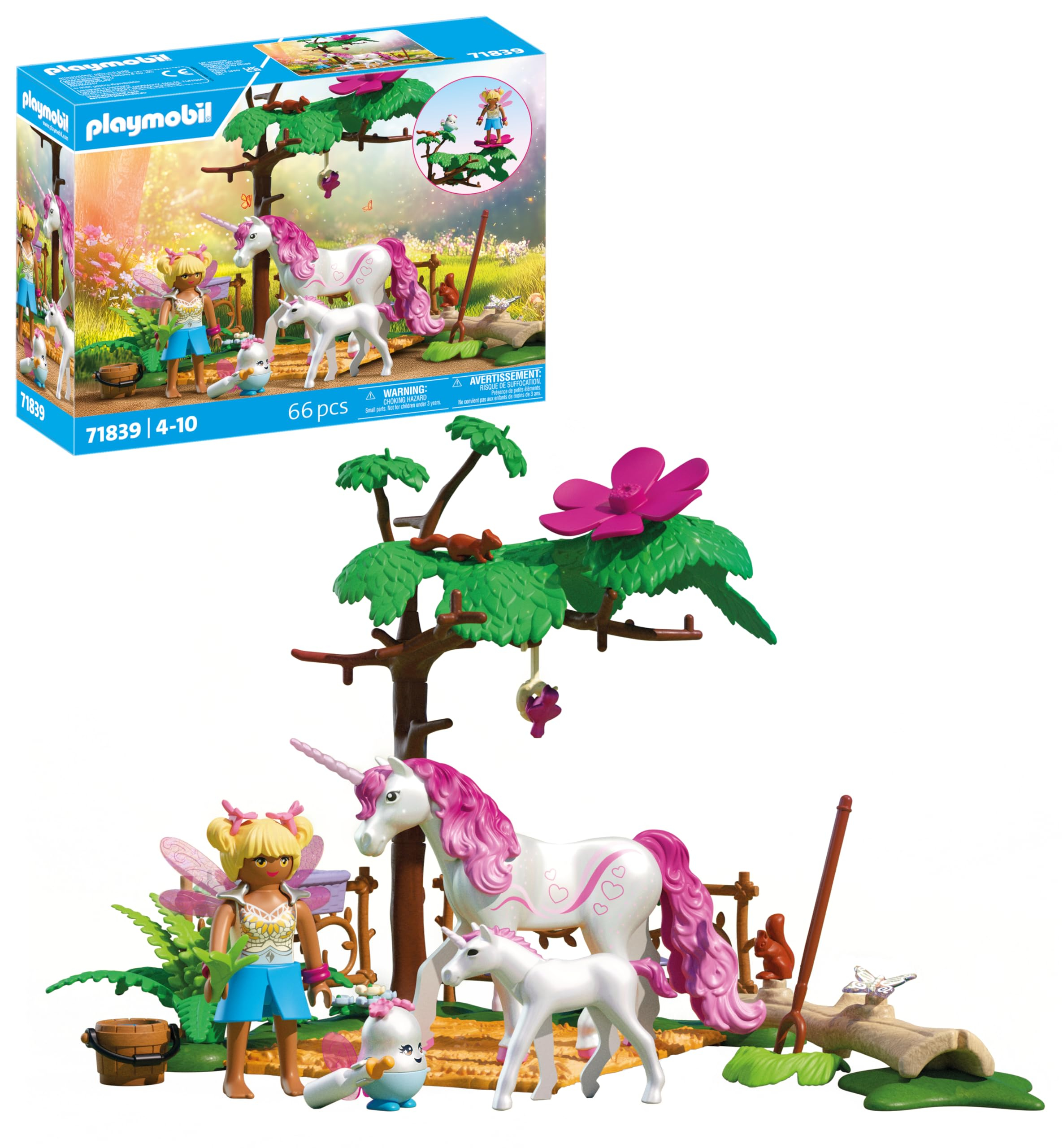 PLAYMOBIL | Magic Unicorns | Establo Encantado para mamá Unicornio y Potro