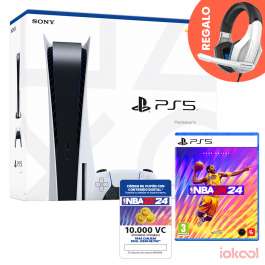 Pack Consola PS5 DISCO 825Gb + NBA 2K24 + HEADSET REGALO