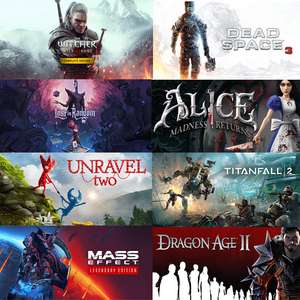 STEAM :: Saga (The Witcher, Unravel, Mass Effect, Dragon Age, BF), Alice: Madness Returns, Lost in Random, Dead Space, Command & Conquer