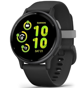 Garmin Vívoactive 5 Smartwatch Deportivo (Pantalla AMOLED 1.2", 4GB Memoria, Autonomía hasta 11 días, Correa 20mm, Negro)