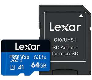 Lexar High-Performance 633x Tarjeta Micro SD 64GB