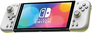 HORI - Mando Split Pad Compact (Gris claro y amarillo) para modo portátil (Nintendo Switch) - Licencia oficial