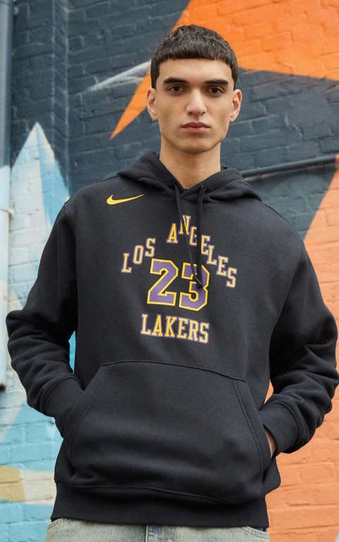 Sudadera con capucha Nike LeBron James Los Angeles Lakers Club Fleece City Edition (Tallas S a XXL)