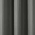 Amazon Basics - Juego de cortinas que no dejan pasar la luz, con ojales, 117 x 137 cm, Gris oscuro