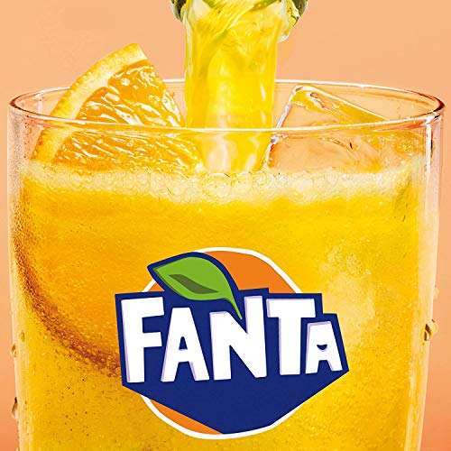 2 x Fanta Naranja - Refresco con 8% de zumo de naranja, - Pack 9 latas 330 ml [Unidad 4'65. Lata a 0'51€]