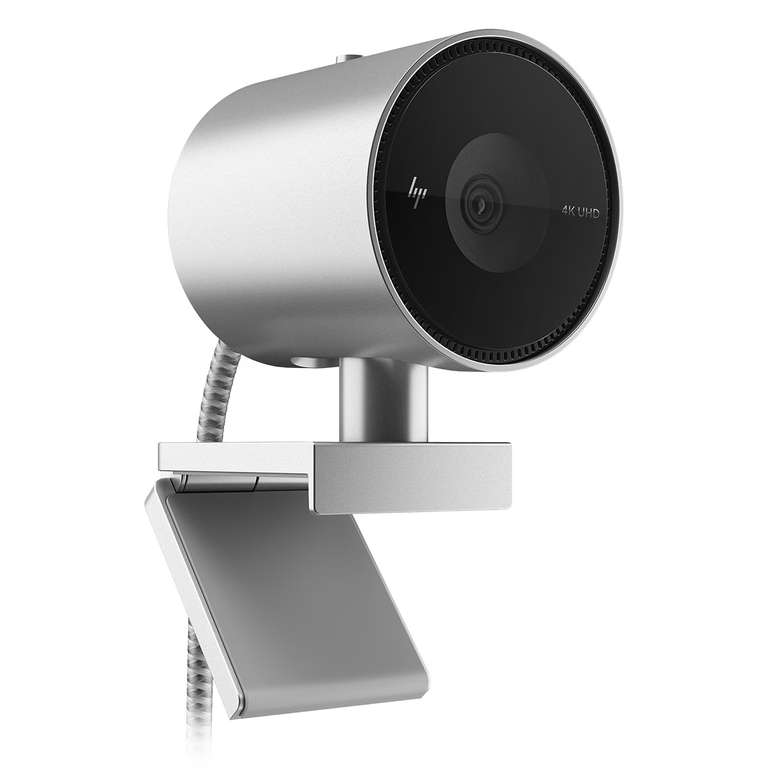 Webcam HP 950 UHD 4K Campo de visión de 103°, Reconocimiento facial, Corrección automática de brillo - También en LTC