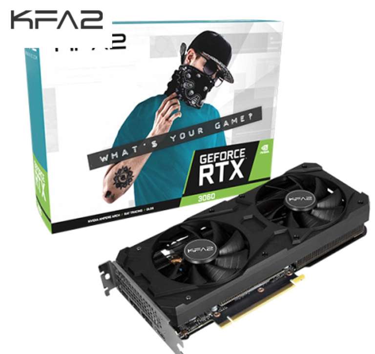 KFA2 GeForce RTX 3060 (1-Click OC) 8GB GDDR6 - Tarjeta Gráfica