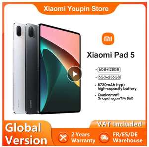 Xiaomi-Tableta Mi Pad 5 versión Global, dispositivo de 11 pulgadas, 6GB, 128GB/256GB, Bluetooth, WQHD + 120Hz, Snapdragon 860