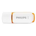 128 GB Philips Pendrive USB 2.0, Edición Snow (Naranja): Almacenamiento confiable y elegante