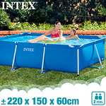 Intex 28270NP Small Frame - Piscina desmontable, 220 x 150 x 60 cm, 1.662 litros, Color Azul