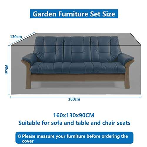 Funda para Muebles de Jardín Impermeable (160x130x90cm)