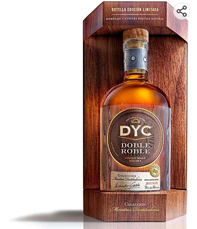 DYC Doble Roble Whisky Edición Limitada 40%, 700ml