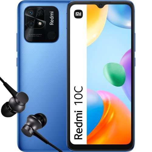 Redmi 10C – Smartphone de 4+64GB, Pantalla Dot Drop de 6,71” HD+, Snapdragon 680, Cámara principal de 50 MP, Batería de 5000 mAh,