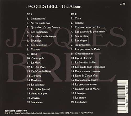 Jacques Brel "The album" 2 CD recop