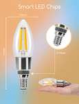 Pack de 2 Bombillas inteligentes Aigostar Edison LED E14 4.5W