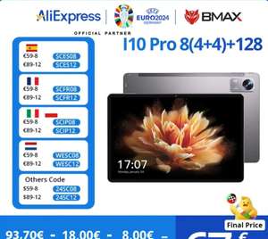 BMAX-Tableta I10 Pro de 10,1 pulgadas, Android 13, llamadas telefónicas, 1280x800, 8GB(4GB de RAM + 4GB de expansión), 128GB de ROM