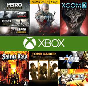 XBOX, X|S :: Saga Metro, Saga The Witcher 3, Saga Tomb Raider, XCOM 2 Collection, Deluxe, Saints Row, Saga Dragon Ball, Saga Age of Empire