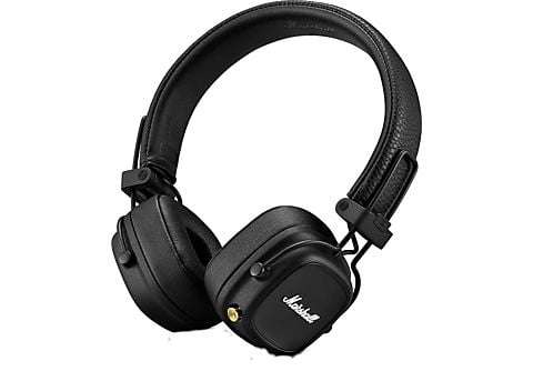 Auriculares inalámbricos - Marshall Major IV, Supraaurales, Bluetooth, 80 h batería, Táctil, Plegable, Negro