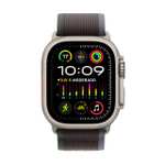 Apple Watch Ultra 2 [GPS + Cellular] Caja de Titanio Resistente de 49 mm y Correa Loop Trail Azul/Negra Talla S/M.GPS de Alta precisión