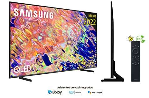 Samsung TV QLED 4K 2022 50Q64B -50" Resolución 4K, 100% Volumen de Color, Procesdor QLED 4K Lite, Quantum HDR10+, Multi View, Modo Juego