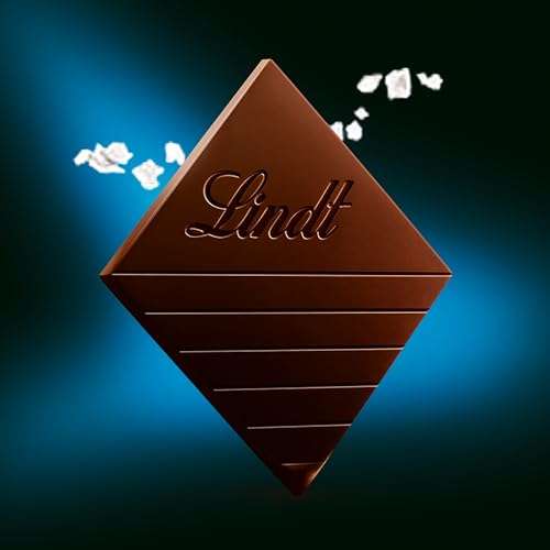 4x Lindt Excellence Tableta de Chocolate Negro, tableta de chocolate puro, chocolate negro aromático, extrafino, Toque de Flor de Sal, 100g