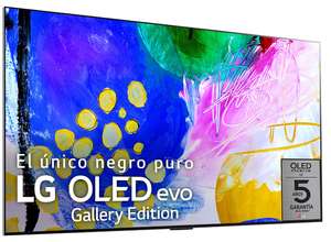 TV OLED 77'' LG OLED77G26LA Evo Gallery Edition 4K SmartTV WebOS 22 HDR Dolby Vision HDR10 + soporte pared incluido+barra sonido LG SC9S 50%