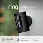 Ring Cámara exterior con batería Pack de 3 (Stick Up Cam) + Cámara interior (Indoor Camera, 2.ª gen.) de Amazon, Ring Protect 1 mes gratis
