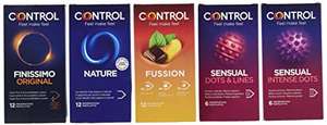 48 Preservativos, Pack de 5 Cajas Control Pleasure Mix