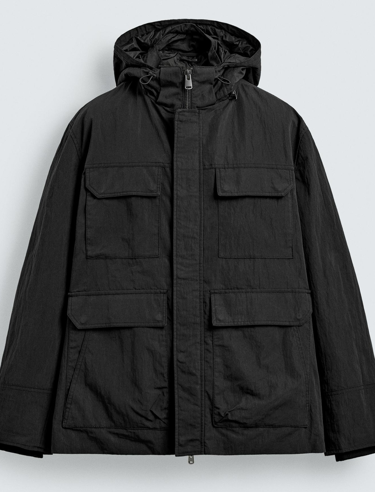 Zara Parka Técnica hombre bolsillos
