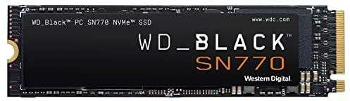 WD_BLACK SN770 1TB PCIe Gen4 NVMe SSD, hasta 5,150 MB/s velocidad de lectura