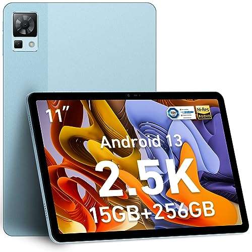 DOOGEE T30 Pro Android 13 Tablet 15GB RAM + 256GB ROM(2TB TF) Tablet 11  Pulgadas, 2.5K Pantalla Full HD 1600×2560 IPS (Azul) » Chollometro
